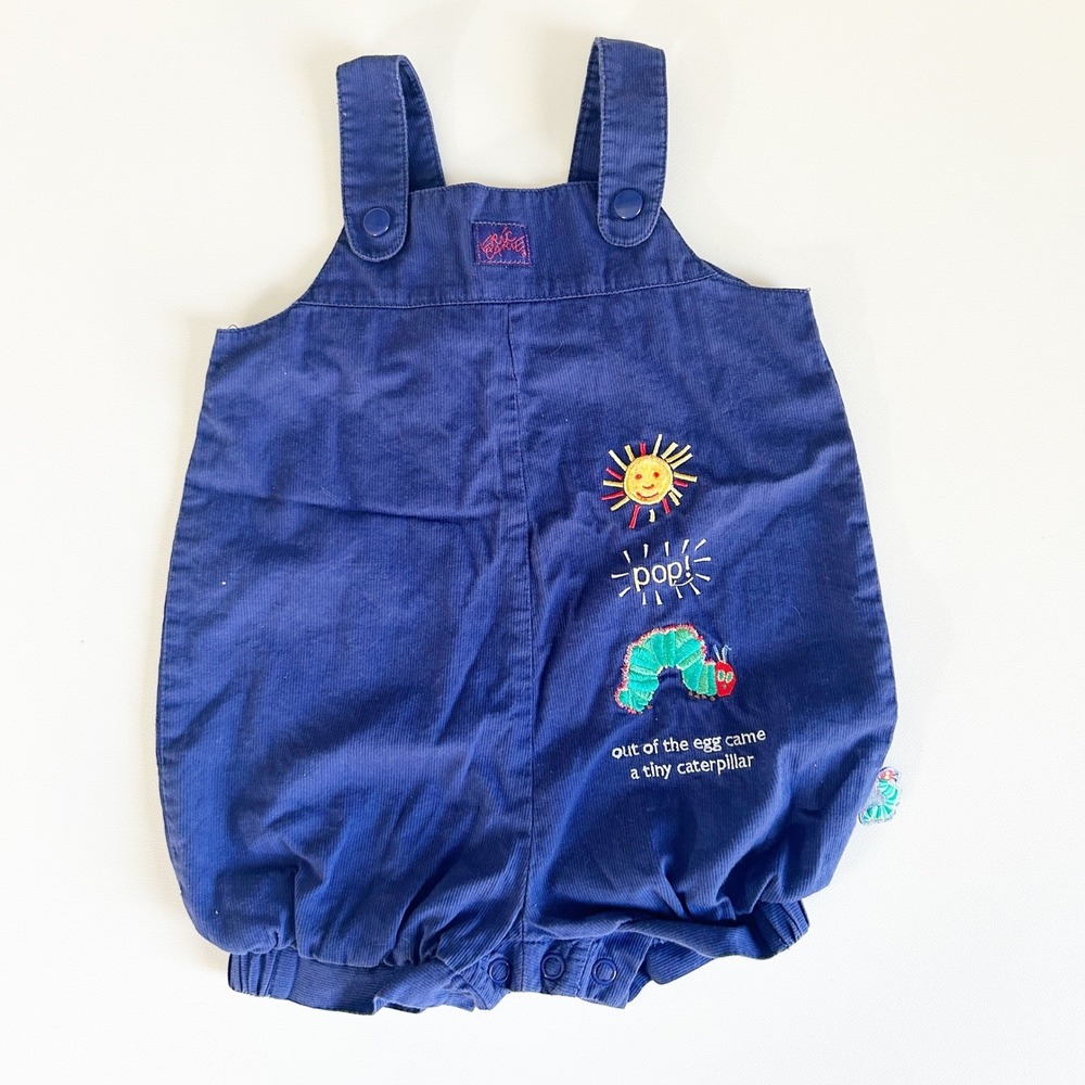 Carters‎ Vintage Y2K Eric Carle The Very Hungry Caterpillar Bubble Romper 6-9M